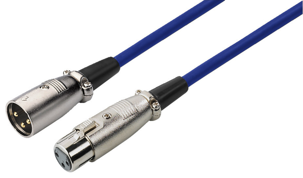 Monacor MEC-190//BL XLR-Verlaengerungskabel